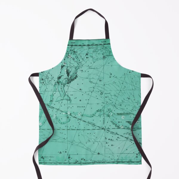 Item preview, Vintage Pisces Constellation Star Map, Sea Blue designed and sold by notsweettea.