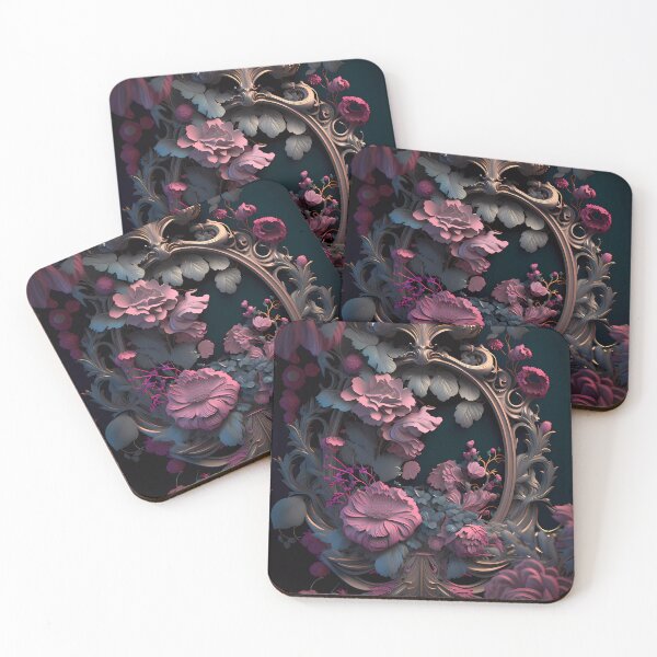Item preview, Floral pattern ornaments rococo designed and sold by SMILE88.