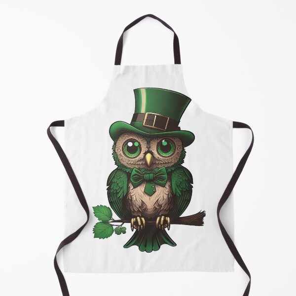 Item preview, Green owl saint patrick's day designed and sold by artyficial-.