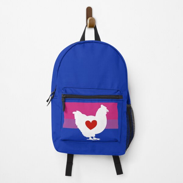 Item preview, Chicken Lover - LGBTQ Bisexual Flag Heart 01 Dark Blue designed and sold by Puddmuppy.