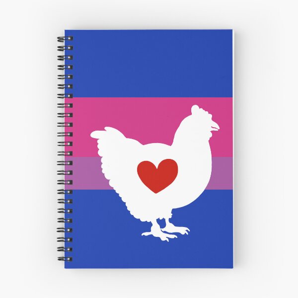 Item preview, Chicken Lover - LGBTQ Bisexual Flag Heart 01 Dark Blue designed and sold by Puddmuppy.