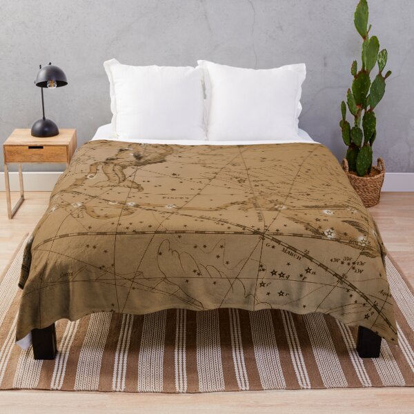 Item preview, Vintage Pisces Constellation Star Map - Antique Astronomy, Brown designed and sold by notsweettea.
