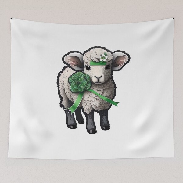 Artikelvorschau, Adorable irish lucky sheep entworfen und verkauft von artyficial-.