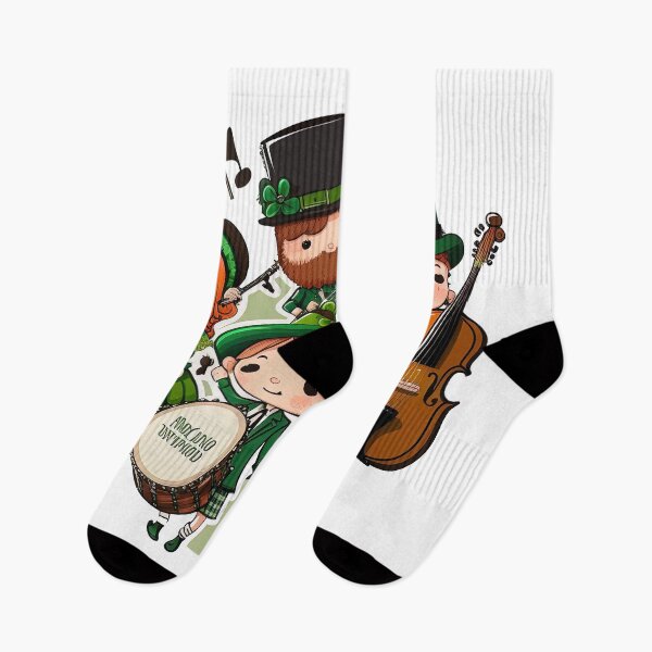 Aperçu de l'œuvre Irish band playing music saint patricks day créée et vendue par artyficial-.