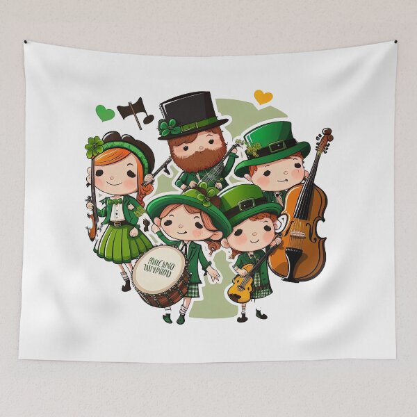 Artikelvorschau, Irish band playing music saint patricks day entworfen und verkauft von artyficial-.