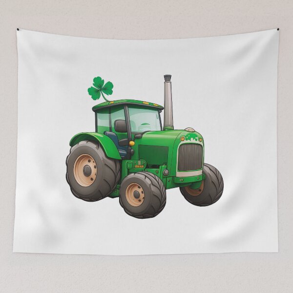 Artikelvorschau, Irish luck tractor saint patricks day entworfen und verkauft von artyficial-.