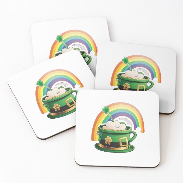 Artikelvorschau, Leprechaun lucky hat with rainbow saint patricks day entworfen und verkauft von artyficial-.
