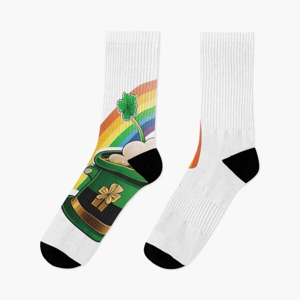 Aperçu de l'œuvre Leprechaun lucky hat with rainbow saint patricks day créée et vendue par artyficial-.