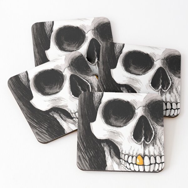Item preview, Skull with golden tooth designed and sold by AlexBlackSea.