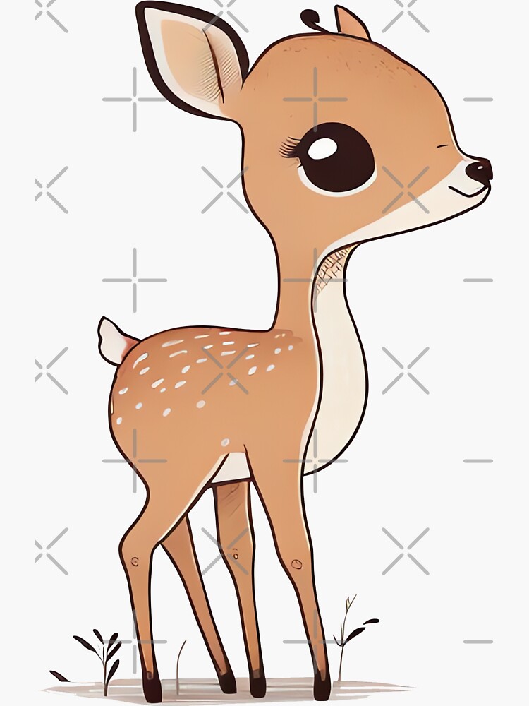 Kawaii Soft Girl Style Cartoon Deer Embroidered Tank Top - Kawaii Fashion  Shop