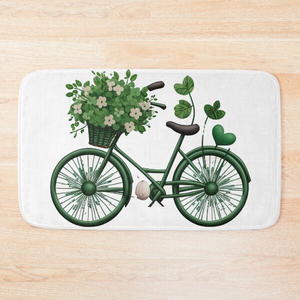 Aperçu de l'œuvre vélo porte-bonheur pour la Saint-Patrick créée et vendue par artyficial-.