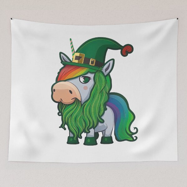 Artikelvorschau, Irish luck unicorn saint patricks day entworfen und verkauft von artyficial-.