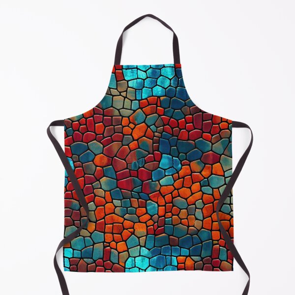 Item preview, Aggressive Mosaic Futuristic Coarse California Chic Pattern Digital Painting designed and sold by CodeAndColors.