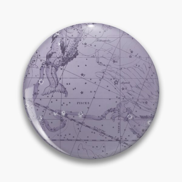Item preview, Vintage Pisces Constellation Star Map - Antique Astronomy, Purple designed and sold by notsweettea.