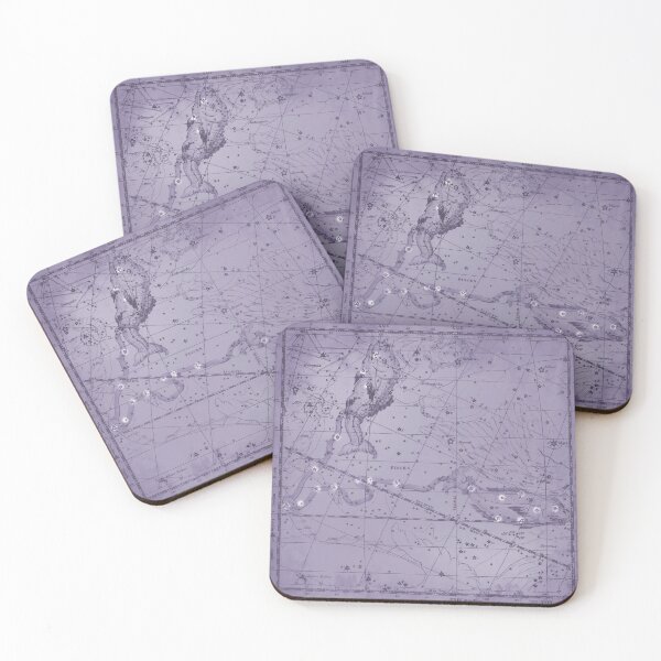 Item preview, Vintage Pisces Constellation Star Map - Antique Astronomy, Purple designed and sold by notsweettea.