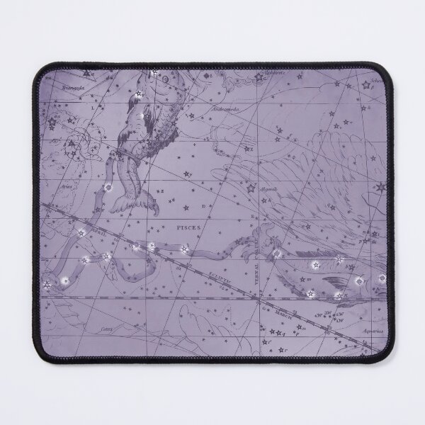 Item preview, Vintage Pisces Constellation Star Map - Antique Astronomy, Purple designed and sold by notsweettea.
