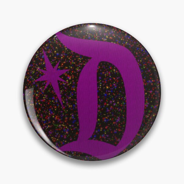 Item preview, Starlite Magic D Logo in Purple and Rainbow Speckle designed and sold by StarLiteRetro.