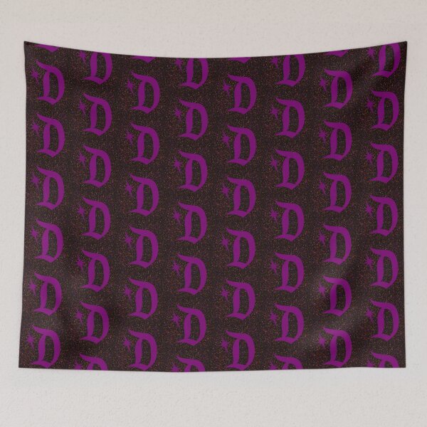Item preview, Starlite Magic D Logo in Purple and Rainbow Speckle designed and sold by StarLiteRetro.