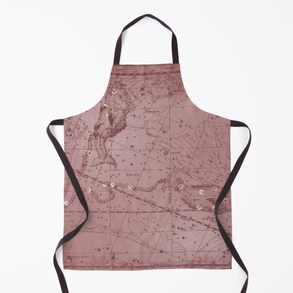 Item preview, Vintage Pisces Constellation Star Map, Red designed and sold by notsweettea.