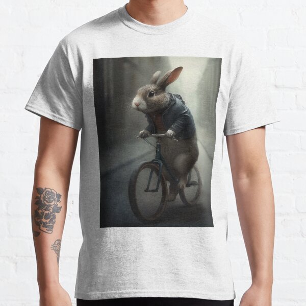 Rabbit on a Bicycle Classic T-Shirt