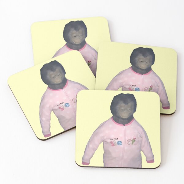 Item preview, HD Not Sleepy Cursed Monkey Baby Funny Pajamas Meme designed and sold by fomodesigns.