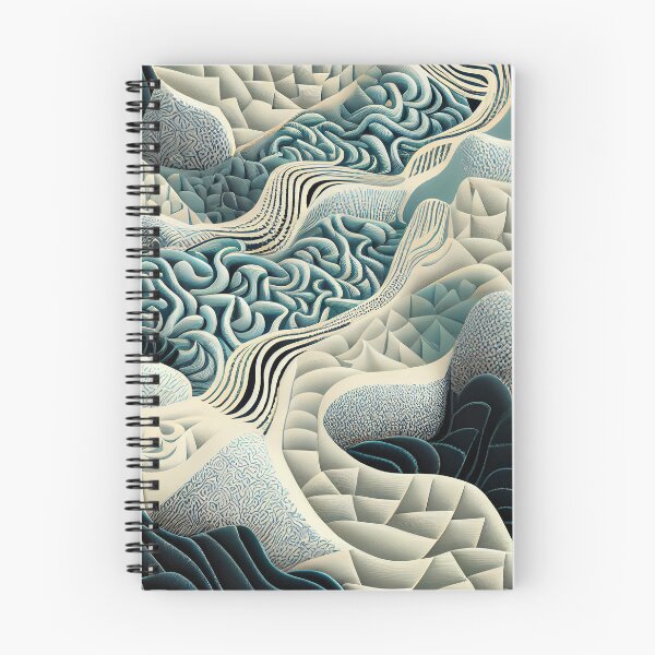 Aperçu de l'œuvre Detailed Modern Coastal Pattern Digital Painting créée et vendue par CodeAndColors.