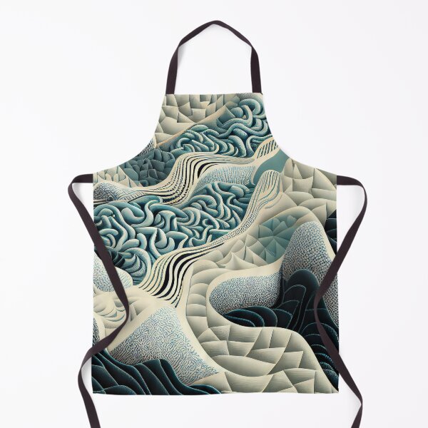 Item preview, Detailed Modern Coastal Pattern Digital Painting designed and sold by CodeAndColors.