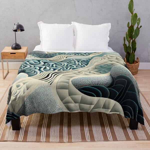 Item preview, Detailed Modern Coastal Pattern Digital Painting designed and sold by CodeAndColors.