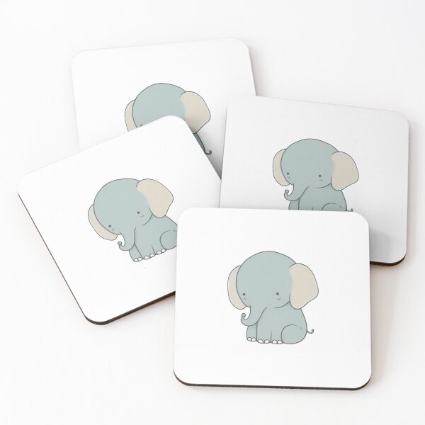 Item preview, Cute kawaii chibi elephant designed and sold by ChibiInstant.