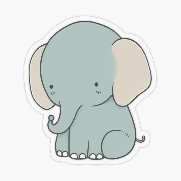 cute elephant cartoon Stock Vector | Adobe Stock