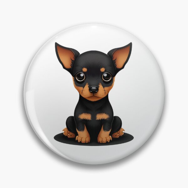 Item preview, Adorable miniature pincher puppy designed and sold by SnarkyCoffee.