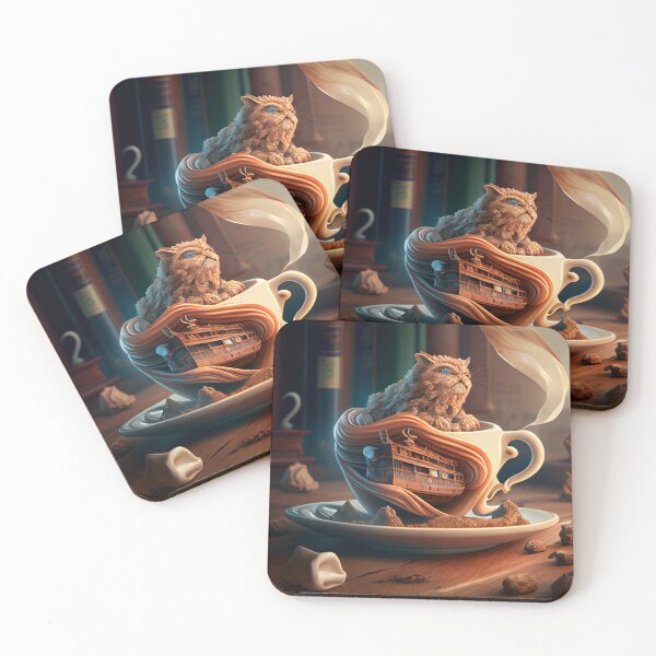 Item preview, Coffee and Curiosities Digital Painting designed and sold by CodeAndColors.