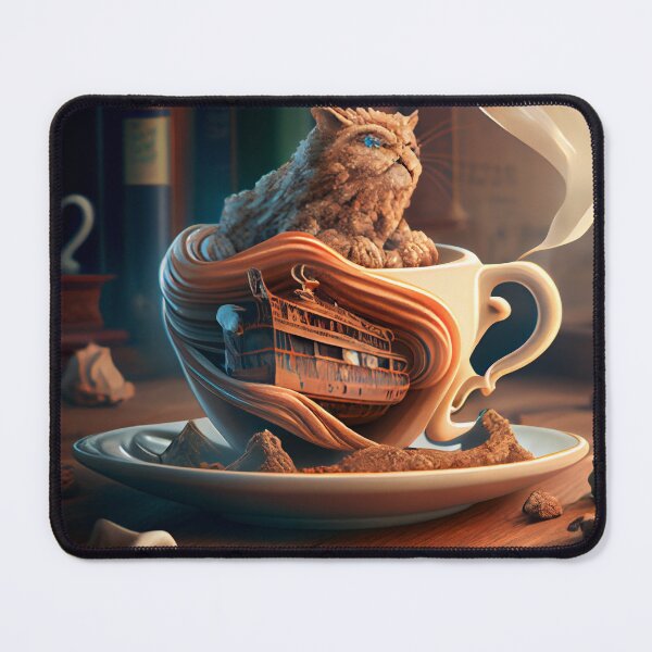 Item preview, Coffee and Curiosities Digital Painting designed and sold by CodeAndColors.