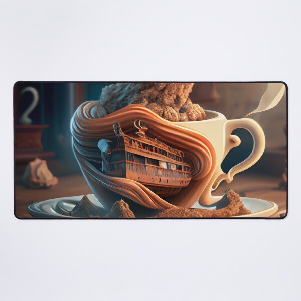 Item preview, Coffee and Curiosities Digital Painting designed and sold by CodeAndColors.