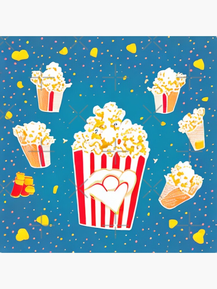 Discover Popcorn Panic - Popcorn Power! - Popcorn Frenzy Premium Matte Vertical Poster