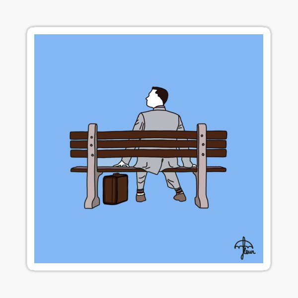 The Forrest Gump Break Sticker