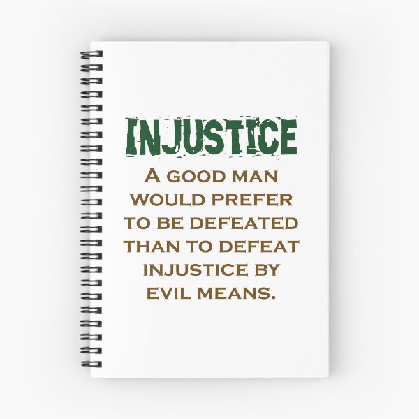 Item preview, A Good Man Would Prefer - Injustice Quote designed and sold by CrankyOldDude.