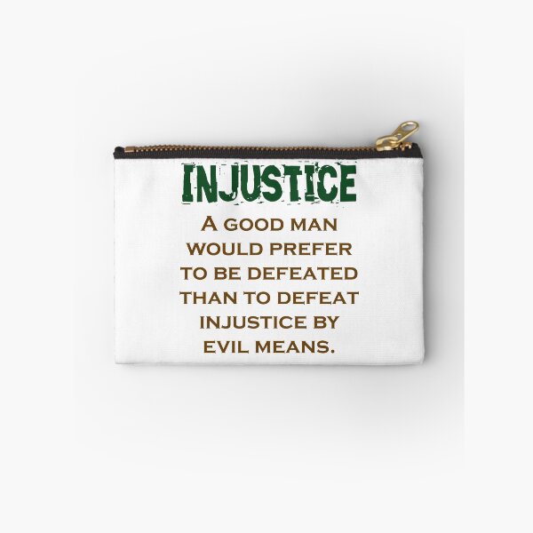 Item preview, A Good Man Would Prefer - Injustice Quote designed and sold by CrankyOldDude.