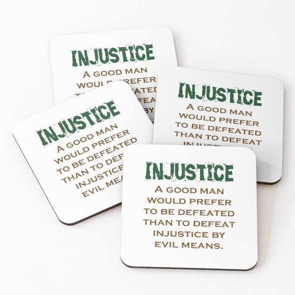 Item preview, A Good Man Would Prefer - Injustice Quote designed and sold by CrankyOldDude.