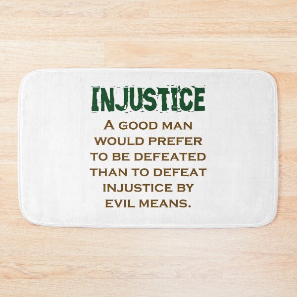 Item preview, A Good Man Would Prefer - Injustice Quote designed and sold by CrankyOldDude.