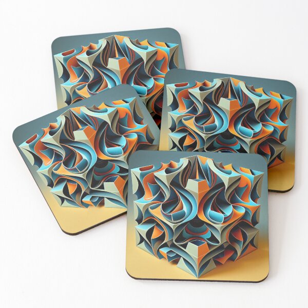 Item preview, Three Dimensional Cool Pattern Digital Painting designed and sold by CodeAndColors.
