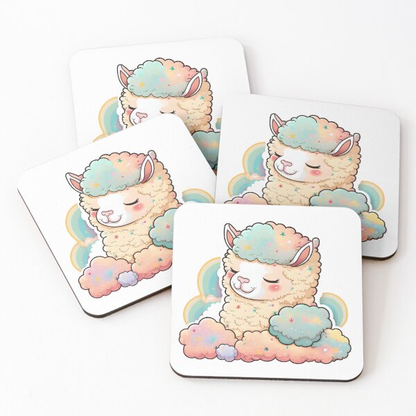 Item preview, Colorful Pastel Cute Alpaca, Adorable Alpaca, Pastel colors, Llama designed and sold by AHthatIsNice.