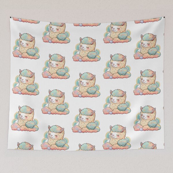 Item preview, Colorful Pastel Cute Alpaca, Adorable Alpaca, Pastel colors, Llama designed and sold by AHthatIsNice.