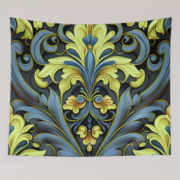 Item preview, Ornate Calcite and Kyanite Floral Design Pattern designed and sold by Healio2.