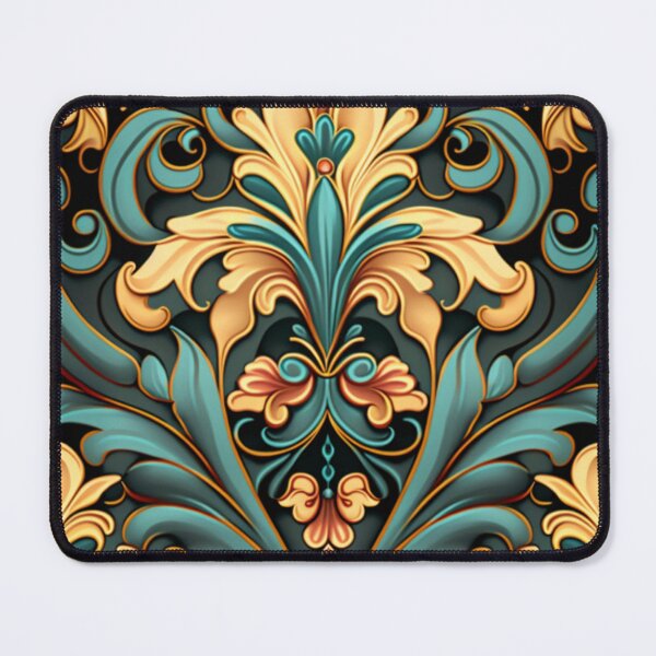 Item preview, Ornate Calcite and Emerald Floral Design Pattern designed and sold by Healio2.