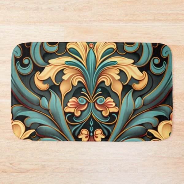 Item preview, Ornate Calcite and Emerald Floral Design Pattern designed and sold by Healio2.