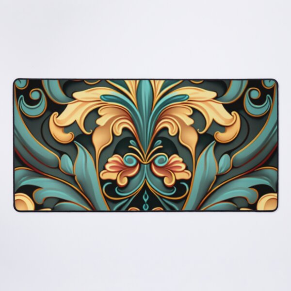 Item preview, Ornate Calcite and Emerald Floral Design Pattern designed and sold by Healio2.