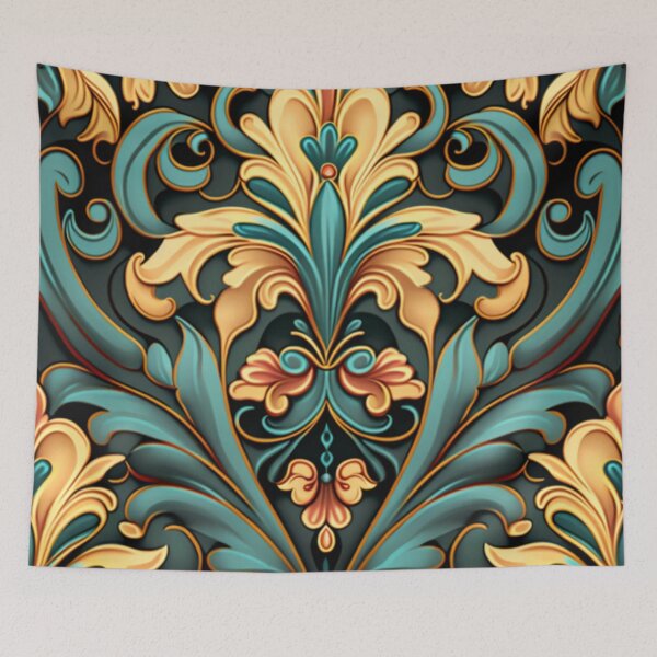 Item preview, Ornate Calcite and Emerald Floral Design Pattern designed and sold by Healio2.