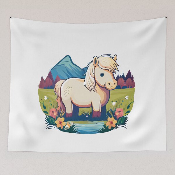 Item preview, Cartoon Norwegian Fjord Horse - Horses 3 designed and sold by MLArtifex.