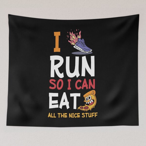 Item preview, I Run So I Can Eat All The Nice Stuff Food Lovers designed and sold by Shirtey.